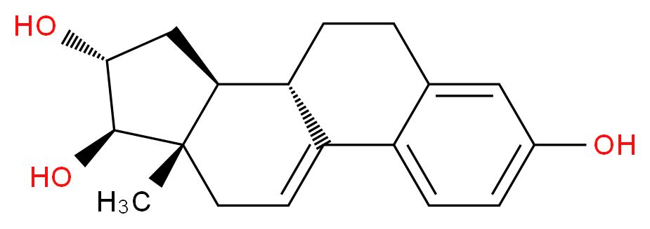 (10S,11S,13R,14R,15S)-15-methyltetracyclo[8.7.0.0<sup>2</sup>,<sup>7</sup>.0<sup>1</sup><sup>1</sup>,<sup>1</sup><sup>5</sup>]heptadeca-1(17),2,4,6-tetraene-5,13,14-triol_分子结构_CAS_246021-20-5