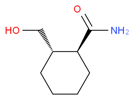 (1S,2S)-2-(hydroxymethyl)cyclohexane-1-carboxamide_分子结构_CAS_116174-40-4