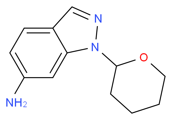 6-Amino-1-(tetrahydropyranyl)-1H-indazole_分子结构_CAS_1053655-59-6)