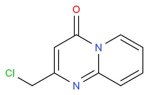 2-(chloromethyl)-4H-pyrido[1,2-a]pyrimidin-4-one_分子结构_CAS_16867-35-9
