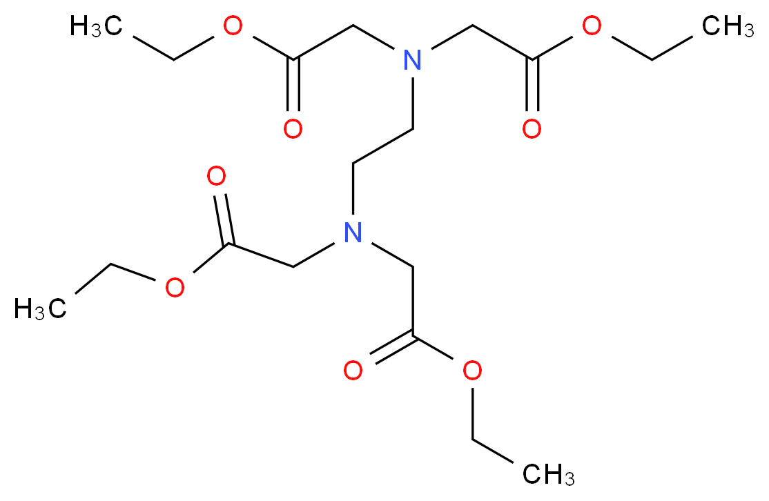 Ethylenediamine-N,N,N',N'-tetraacetic Acid Tetraethyl Ester_分子结构_CAS_3626-00-4)