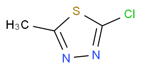 2-chloro-5-methyl-1,3,4-thiadiazole_分子结构_CAS_53645-94-6