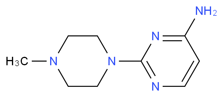 2-(4-Methyl-1-piperazinyl)-4-pyrimidinamine_分子结构_CAS_57005-71-7)