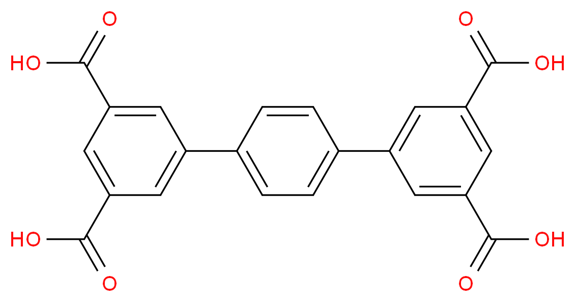 5-[4-(3,5-dicarboxyphenyl)phenyl]benzene-1,3-dicarboxylic acid_分子结构_CAS_921619-89-8