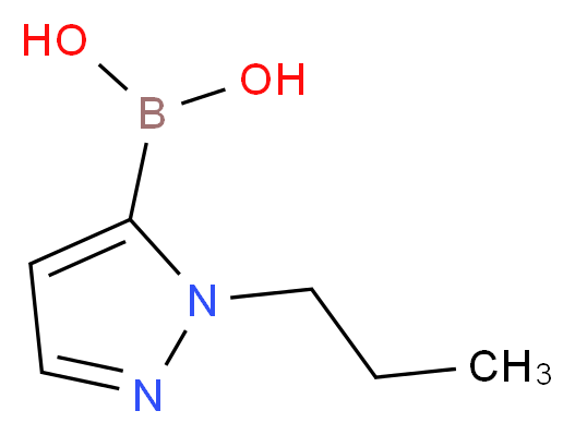 (1-propyl-1H-pyrazol-5-yl)boronic acid_分子结构_CAS_847818-65-9