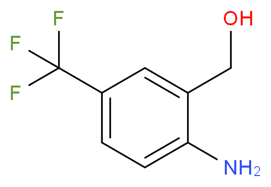 [2-amino-5-(trifluoromethyl)phenyl]methanol_分子结构_CAS_220107-65-3