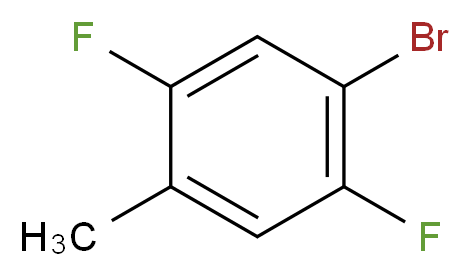 1-bromo-2,5-difluoro-4-methylbenzene_分子结构_CAS_252004-42-5