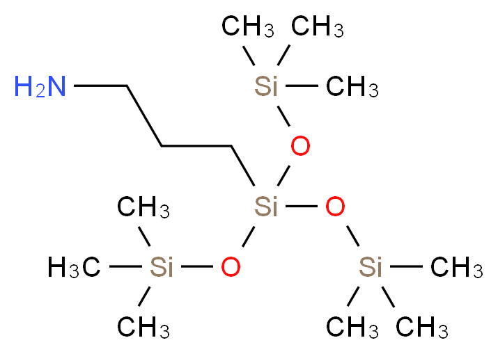 4-(3-aminopropyl)-2,2,6,6-tetramethyl-4-[(trimethylsilyl)oxy]-3,5-dioxa-2,4,6-trisilaheptane_分子结构_CAS_25357-81-7
