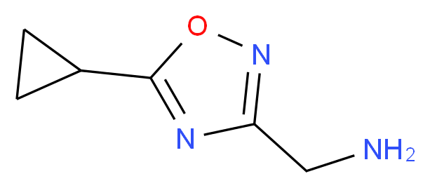 1-(5-Cyclopropyl-1,2,4-oxadiazol-3-yl)methanamine_分子结构_CAS_)