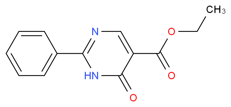 Ethyl 6-oxo-2-phenyl-1,6-dihydro-5-pyrimidinecarboxylate_分子结构_CAS_55613-22-4)