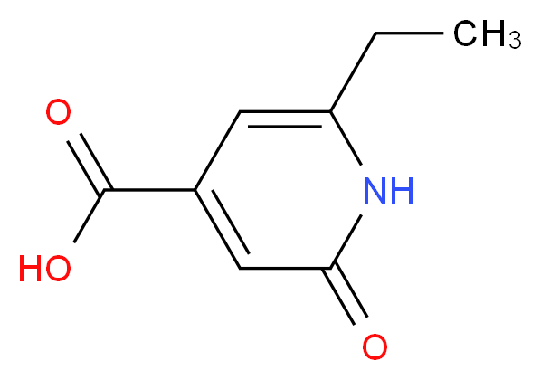 6-ethyl-2-oxo-1,2-dihydropyridine-4-carboxylic acid_分子结构_CAS_54881-17-3