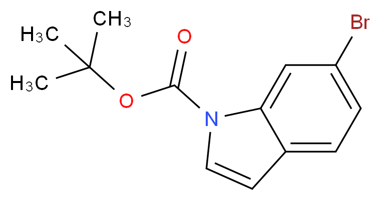 tert-butyl 6-bromo-1H-indole-1-carboxylate_分子结构_CAS_147621-26-9