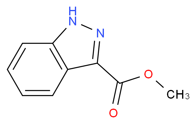 methyl 1H-indazole-3-carboxylate_分子结构_CAS_)