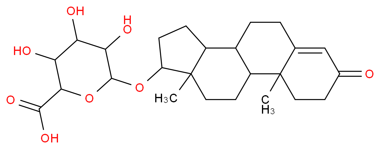 睾酮β-D-葡糖苷酸_分子结构_CAS_1180-25-2)