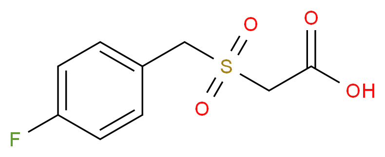 2-[(4-fluorophenyl)methanesulfonyl]acetic acid_分子结构_CAS_222639-41-0