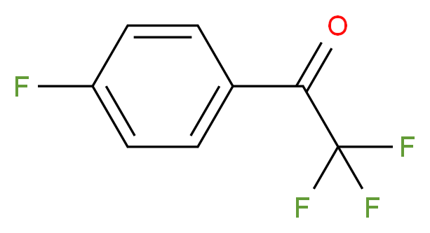 2,2,2-trifluoro-1-(4-fluorophenyl)ethan-1-one_分子结构_CAS_655-32-3