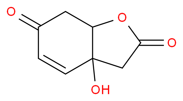 3a-hydroxy-2,3,3a,6,7,7a-hexahydro-1-benzofuran-2,6-dione_分子结构_CAS_55604-88-1