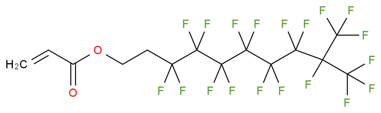 3,3,4,4,5,5,6,6,7,7,8,8,9,10,10,10-hexadecafluoro-9-(trifluoromethyl)decyl prop-2-enoate_分子结构_CAS_15577-26-1