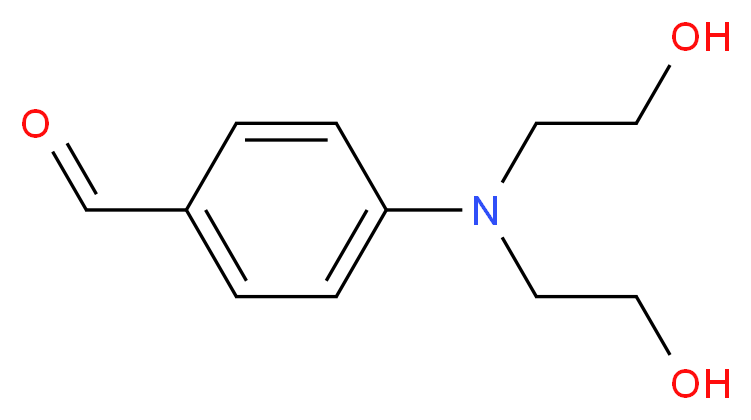 4-[N,N-BIS(2-HYDROXYETHYL)AMINO]BENZALDEHYDE_分子结构_CAS_27913-86-6)