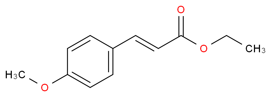 ethyl (2E)-3-(4-methoxyphenyl)prop-2-enoate_分子结构_CAS_1929-30-2