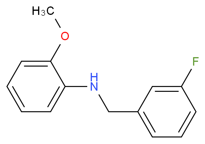 N-(3-Fluorobenzyl)-2-methoxyaniline_分子结构_CAS_1019565-39-9)