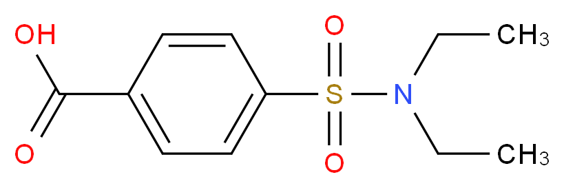 4-(diethylsulfamoyl)benzoic acid_分子结构_CAS_1213-06-5