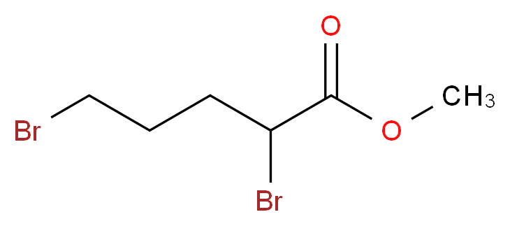 methyl 2,5-dibromopentanoate_分子结构_CAS_50995-48-7