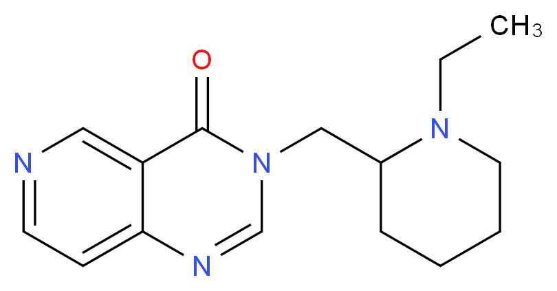 3-[(1-ethylpiperidin-2-yl)methyl]pyrido[4,3-d]pyrimidin-4(3H)-one_分子结构_CAS_)