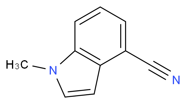 1-Methyl-1H-indole-4-carbonitrile_分子结构_CAS_628711-58-0)