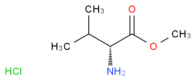 methyl (2R)-2-amino-3-methylbutanoate hydrochloride_分子结构_CAS_7146-15-8