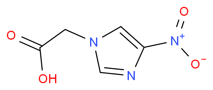 (4-Nitro-imidazol-1-yl)-acetic acid_分子结构_CAS_59566-52-8)