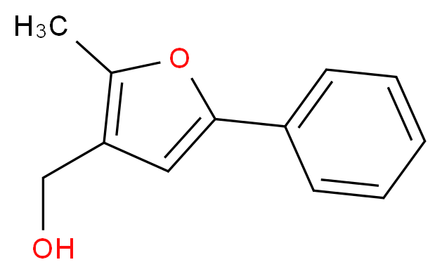 (2-methyl-5-phenylfuran-3-yl)methanol_分子结构_CAS_111787-91-8