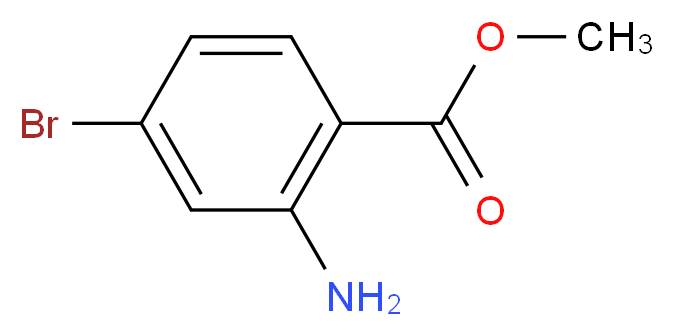 methyl 2-amino-4-bromobenzoate_分子结构_CAS_135484-83-2