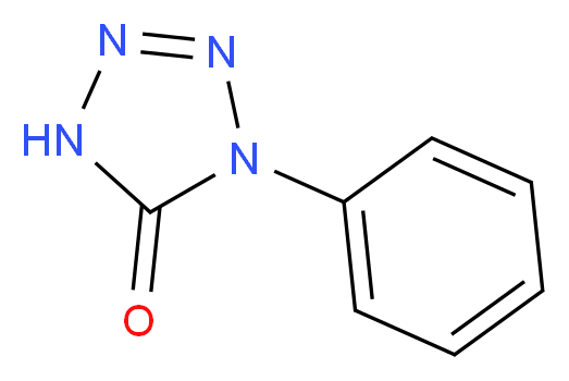 1-phenyl-4,5-dihydro-1H-1,2,3,4-tetrazol-5-one_分子结构_CAS_5097-82-5