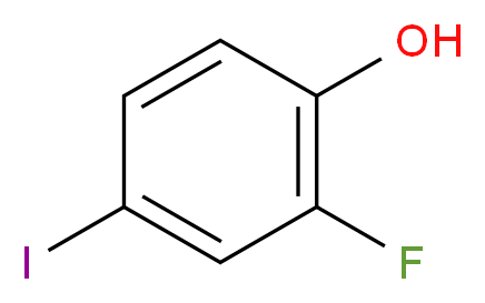 2-fluoro-4-iodophenol_分子结构_CAS_2713-28-2