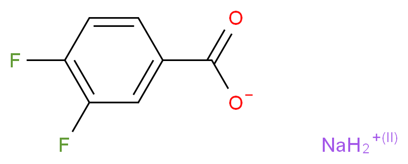 Sodium 3,4-difluorobenzoate_分子结构_CAS_522651-44-1)