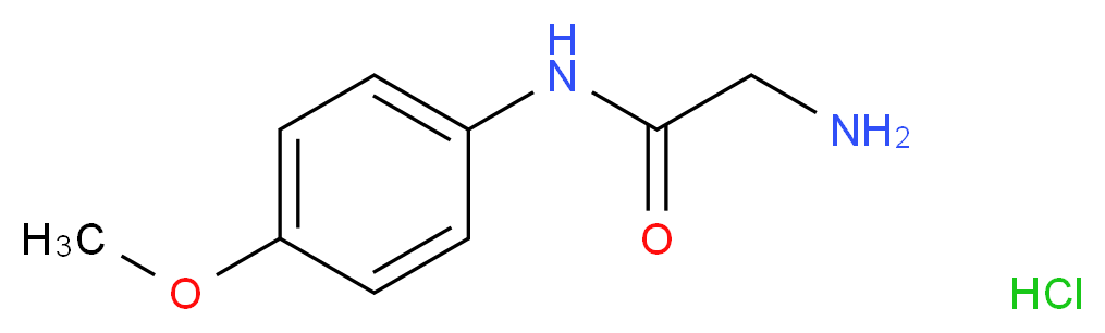 2-Amino-N-(4-methoxyphenyl)acetamide hydrochloride_分子结构_CAS_)