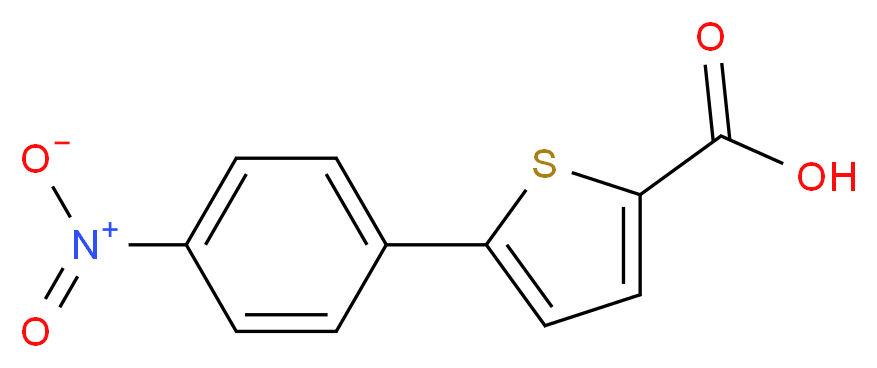 5-(4-nitrophenyl)thiophene-2-carboxylic acid_分子结构_CAS_80387-79-7)
