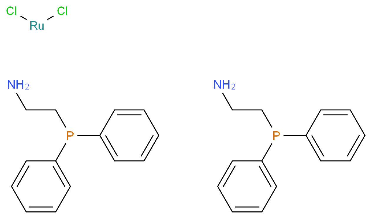 bis((2-aminoethyl)diphenylphosphane); dichlororuthenium_分子结构_CAS_506417-41-0