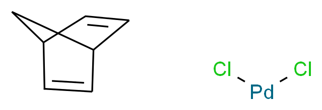 (双环[2.2.1]庚-2,5-二烯)二氯钯(II)_分子结构_CAS_12317-46-3)