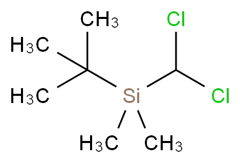 tert-butyl(dichloromethyl)dimethylsilane_分子结构_CAS_138983-08-1