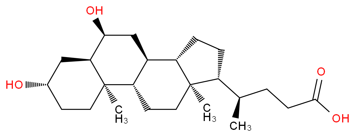 β-Hyodeoxycholic Acid_分子结构_CAS_570-84-3)
