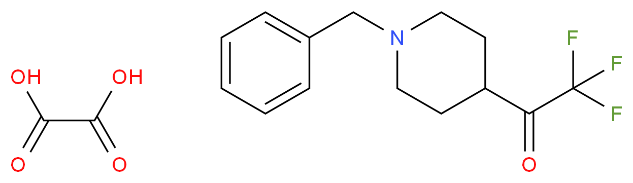 1-(1-Benzylpiperidin-4-yl)-2,2,2-trifluoroethanone oxalate_分子结构_CAS_1198286-70-2)