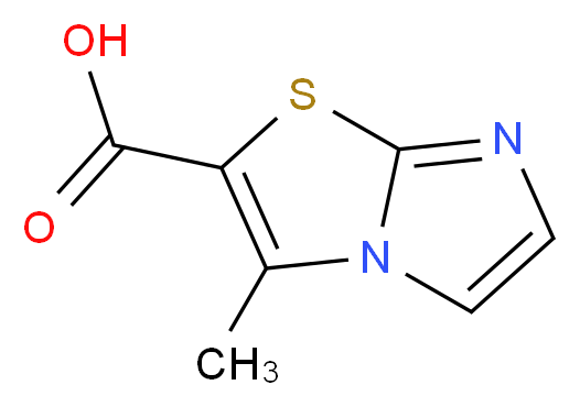 3-methylimidazo[2,1-b][1,3]thiazole-2-carboxylic acid_分子结构_CAS_1017273-59-4