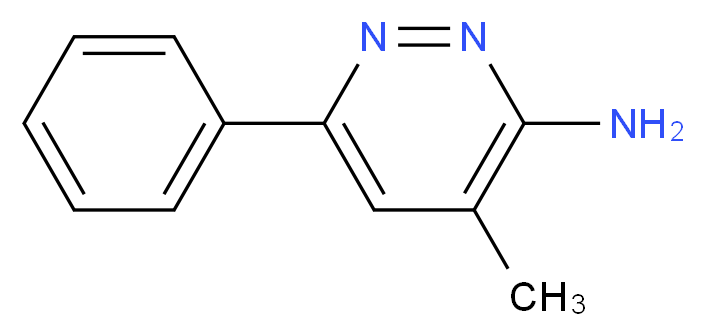 3-Amino-4-methyl-6-phenylpyridazine_分子结构_CAS_81819-90-1)