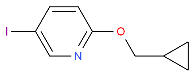 2-(cyclopropylmethoxy)-5-iodopyridine_分子结构_CAS_902837-53-0