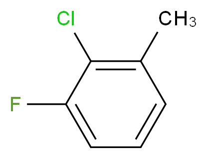 2-chloro-1-fluoro-3-methylbenzene_分子结构_CAS_116850-28-3