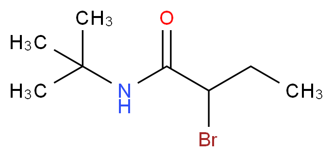 2-bromo-N-(tert-butyl)butanamide_分子结构_CAS_95904-25-9)