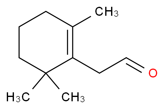 2-(2,6,6-trimethylcyclohex-1-en-1-yl)acetaldehyde_分子结构_CAS_472-66-2