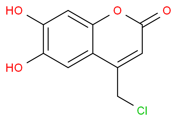 4-(Chloromethyl)-6,7-dihydroxy-2H-chromen-2-one_分子结构_CAS_)
